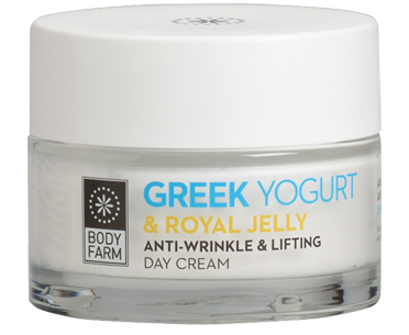 Body Farm Anti-wrinkle & Lifting Tagescreme Greek Yoghurt & Royal Jelly  50ml